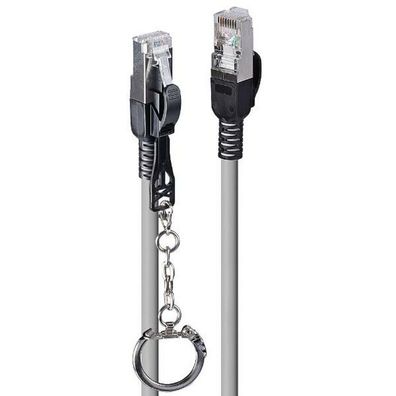 LINDY Patchkabel Cat.6A S/FTP grau 20m verriegelbar