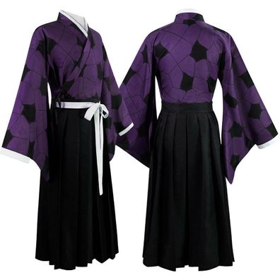 Cosplay Demon Slayer Kimetsu no Yaiba Kokushibo Kostum Kimono Halloween Outfits