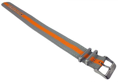 s. Oliver | Durchzugsband 20mm grau/orange Textil/Canvas SO-2689-LQ