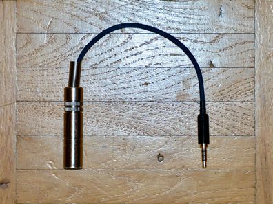 Adapterkabel Kopfhörer Klinkenbuchse 6,35 mm auf Klinkenstecker 3,5 mm (Miniklinke)