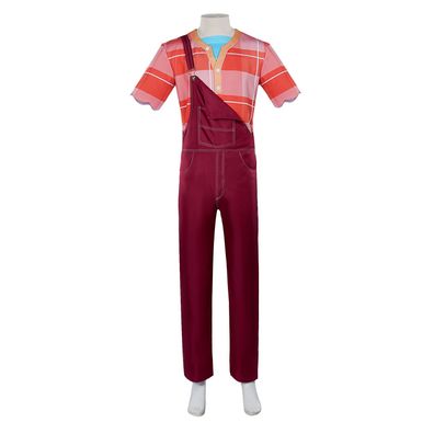 Cosplay Wreck It Ralph Kostume T-Shirts Overall Halloween Karneval Anzuge Herren
