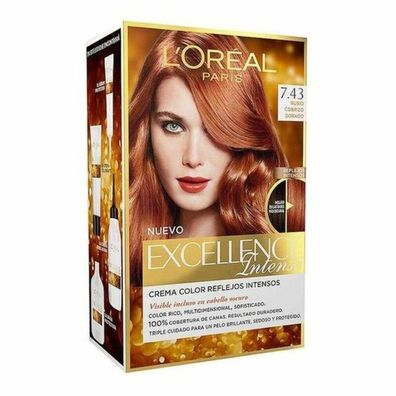 L'Oréal Paris Excellence Intense Haarfarbe #7.43 goldenen Kupfer blond 1 u