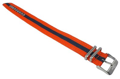 s. Oliver | Durchzugsband 20mm orange/blau Textil/Canvas | SO-2687-LQ
