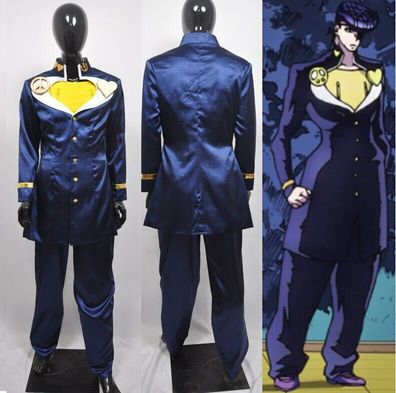 Cosplay JoJos Bizarre Adventure Higashikata Josuke Kostume Halloween Anzuge