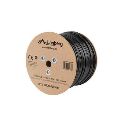 Lanberg Verlegekabel Outdoor Gel Cat. 5E UTP 305m schwarz, K