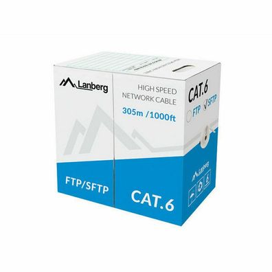 Lanberg Verlegekabel Cat. 6 SFTP 305m grau, Kupfer, CPR, Flu
