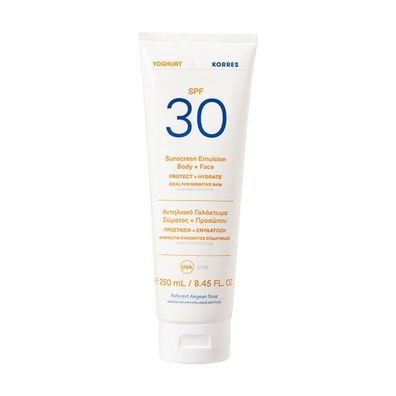 Joghurt-Sonnenschutz-Emulsion Körper&#43; esicht mit SPF30 250ml