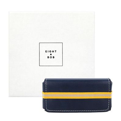 Eight & Bob Leder-Etui für Parfüm &#40; lau&#41;