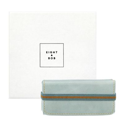 Eight & Bob Leder-Etui für Parfüm &#40; asserblau&#41;