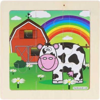 Holzpuzzle Bauernhof: Rest 9 Teile