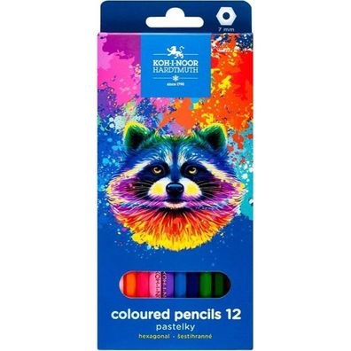 KOH-I-NOOR Buntstifte 12 St. Waschbär