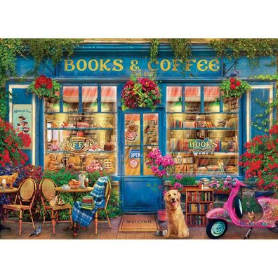 Eurographics Puzzle Bücher und Kaffee 1000 Teile
