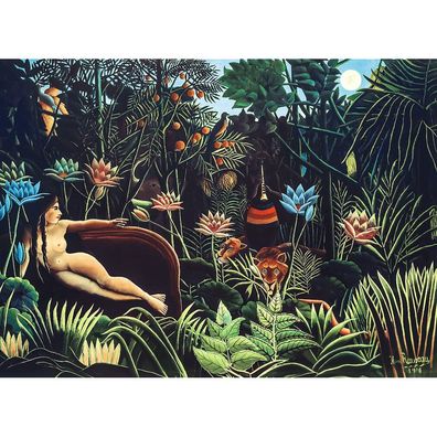 TREFL Holzpuzzle Art: Henri Rousseau - Der Traum 200 Teile
