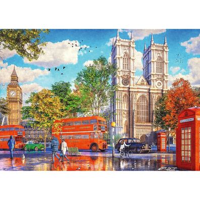 TREFL Puzzle Premium Plus Tea Time: Ansicht von London 1000 Teile