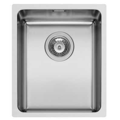 Pyramis Küchenspüle 34x40 cm Edelstahl Spüle Unterbauspüle Mini-Edelstahlspüle