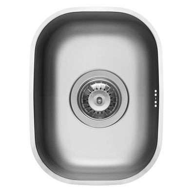 Pyramis Edelstahl Unterbauspüle 26x35 cm - Küchenspüle 1 Becken ohne Hahnloch