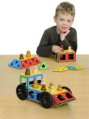 Kindergarten Polydron Magnetisch, Drivers Set 92Tlg. Vorschule