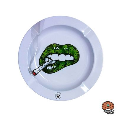 FIRE-FLOW Aschenbecher / Ashtray Small - 420 Lips, Metall, Ø 14 cm