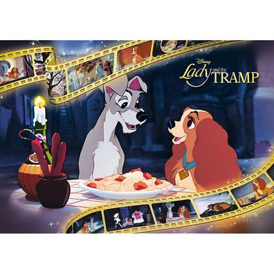 TREFL Puzzle Premium Plus Iconic Moments: Lady and the Tramp 1000 Teile