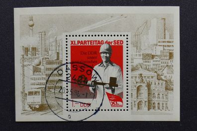 DDR MiNr. 3013 Block 83 gestempelt (AK 603)