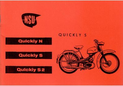 Betriebsanleitung NSU Quickly N, S, S2, Moped, Zweirad, Oldtimer