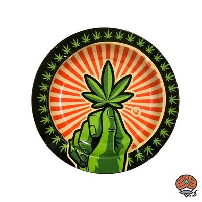 FIRE-FLOW Aschenbecher / Ashtray Small - Propaganja Hope, Metall, Ø 14 cm