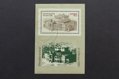 DDR MiNr. 2928 Block 80 gestempelt (AK 100)