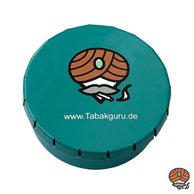 Taschenaschenbecher aus Metall in Türkis für unterwegs, Reise-Aschenbecher, 5cm