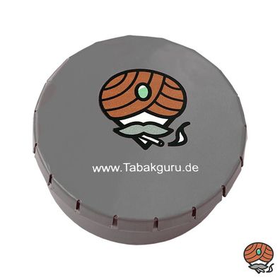 Taschenaschenbecher aus Metall in Grau für unterwegs, Reise-Aschenbecher, 5cm