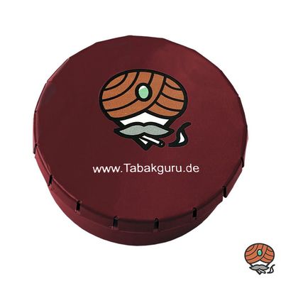 Taschenaschenbecher aus Metall Bordeaux-Rot für unterwegs Reise-Aschenbecher 5cm