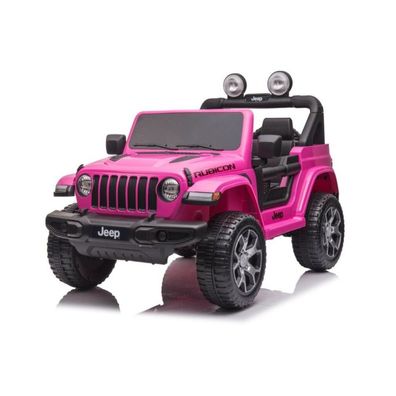 Baby Mix Jeep Wrangler Rubicon elektrisches Spielzeugauto für Kinder rosa