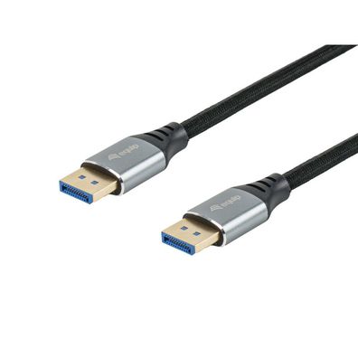 Equip DisplayPort 2.1 St/St 3m 16K/60Hz komp. HDCP Alum. gr