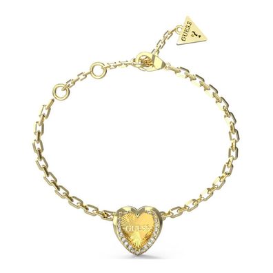 Mon Amour Romantisches vergoldetes Herz-Armband JUBB04607JWYG - Länge: 14,5 cm