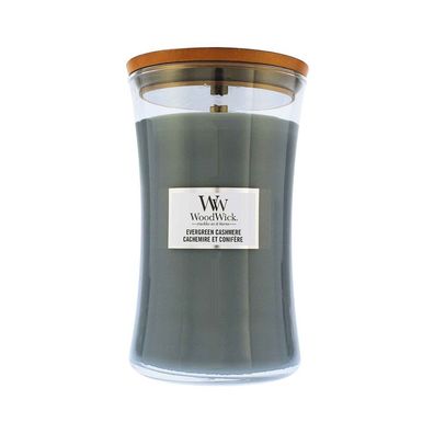 WoodWick Evergreen Cashmere Duftkerze mit Docht 609 g