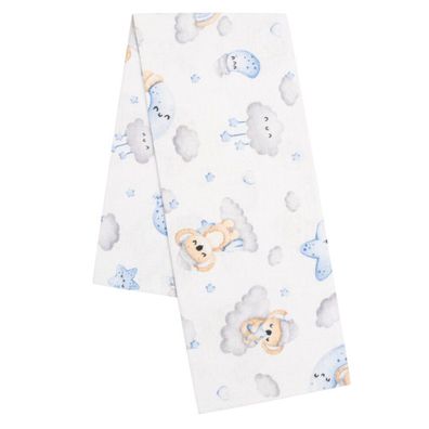 Flanellwindel mit blauem New Baby Koala-Aufdruck