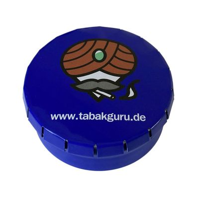 Taschenaschenbecher aus Metall in Blau für unterwegs, Reise-Aschenbecher, 5cm