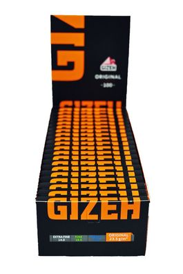 Gizeh Orange Magnet (Gizeh Black) Original Blättchen 20 Hefte à 100 Blatt