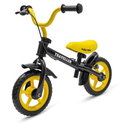 Kinder Balance Fahrrad mit Bremse Baby Mix Traveller Schwarz