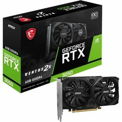 MSI GeForce RTX 3050 VENTUS 2X E OC, Grafikkarte (1x DisplayPort, 2x HDMI 2.1)