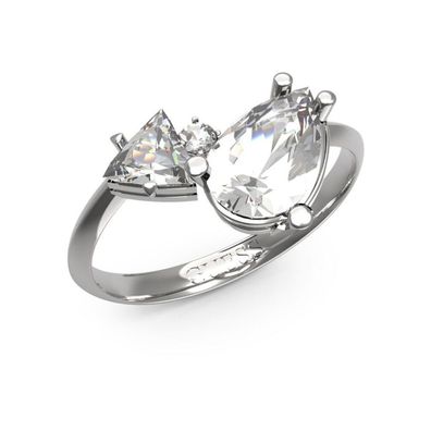 Charmanter Stahlring mit Wonderlights Kristallen Ring: 52 mm