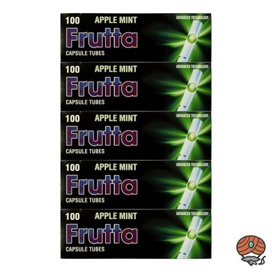 5x Frutta Apple Mint / Apfel Minze Click-Hülsen, Filter-Hülsen mit Geschmack