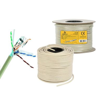 gembird CAT6 FTP LAN-Kabel (Premium CCA), massiv, 100 m