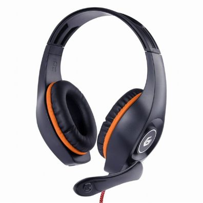 gembird Gaming-Headset Lautstärkereg, oran-schwarz, 3,5 mm