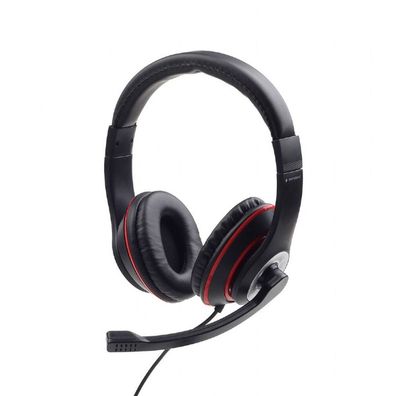 gembird Stereo-Headset mit Mikrofon, Schw