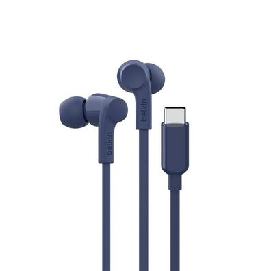 Belkin Rockstar In Ear Kopfhörer Kabel, USB-C, blau G3H0002hqBLV2