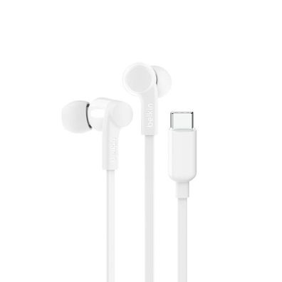 Belkin Rockstar In Ear Kopfhörer Kabel, USB-C, weiß G3H0002hqWHV2