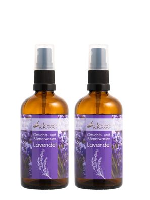 Adessa Gesichts- und Körperwasser Lavendel, Hydrolat, 2 x 100 ml