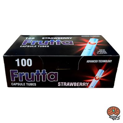 Frutta Strawberry Erdbeere Click-Zigarettenhülsen / Filter Hülsen mit Geschmack