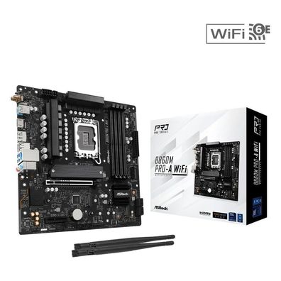 ASRock B860M Pro-A WiFi, 1851 mATX HDMI/DP, DDR5