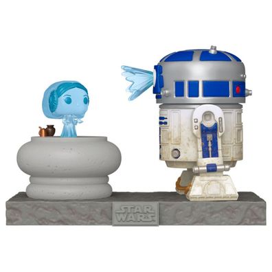 Star Wars POP! Deluxe Vinyl Figur R2D2 w/Leia 9 cm